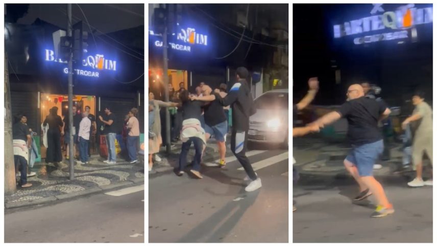 Briga em bar no Méier termina com agressão (Foto: Reprodução / Redes Sociais)