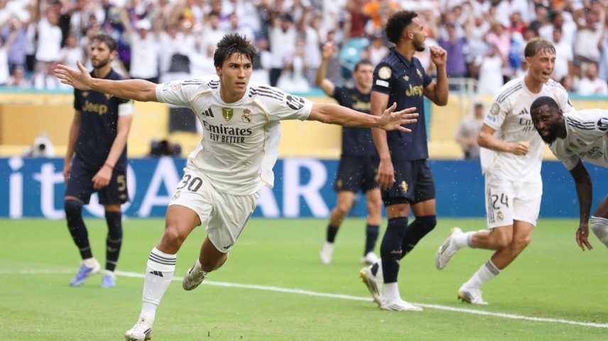 Gonzalo García faz gol em Real Madrid x Juventus (Foto: Megan Briggs / GETTY IMAGES NORTH AMERICA / Getty Images via AFP)