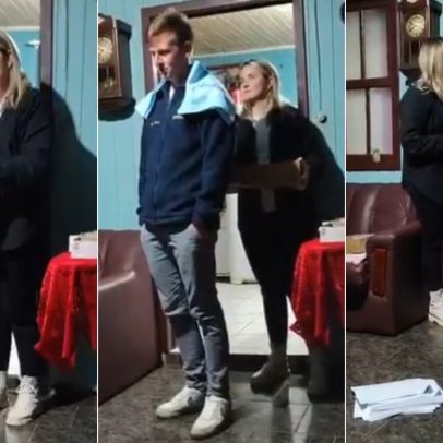 Mulher revela traição em chá de revelação e causa polêmica no RS