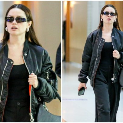 Juliette exibe estilo com look todo preto ao embarcar para o Rio de Janeiro