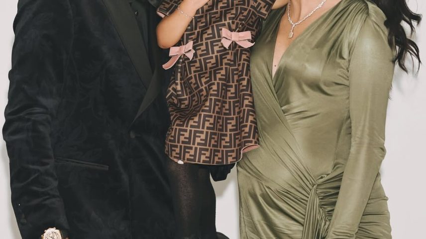 Neymar com Bruna Biancardi e a filha Mavie (Foto: Reprodução Instagram)