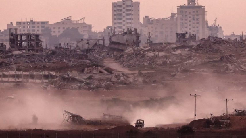 Faixa de Gaza após ataque de Israel em 1 de julho de 2025 (Foto: Jack GUEZ / AFP)