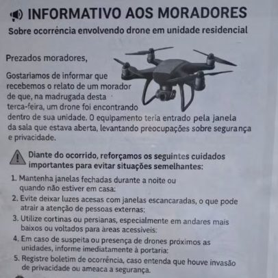 Drone invade casa na Glória e assusta morador durante a madrugada