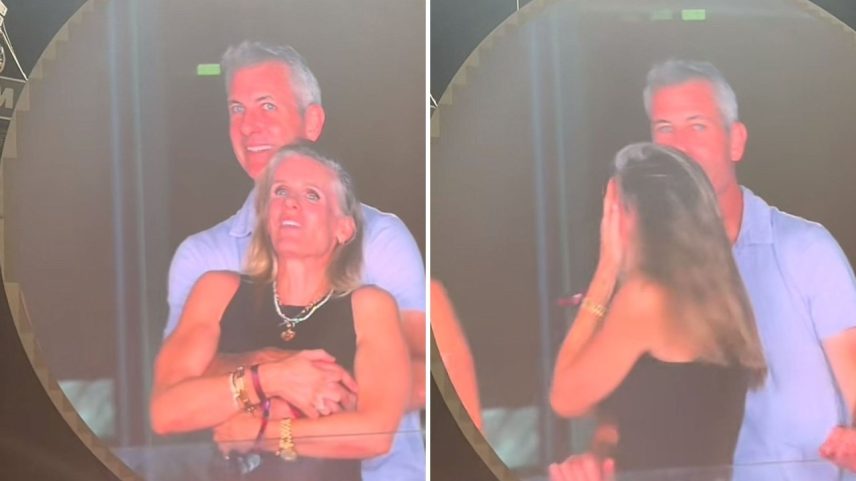 Flagra de executivo com outra mulher em show do Coldplay nesta semana viralizou nas redes (Foto: Reprodução/TikTok)
