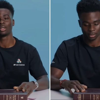 Bukayo Saka revela que a Bíblia é seu guia espiritual e fonte de inspiração