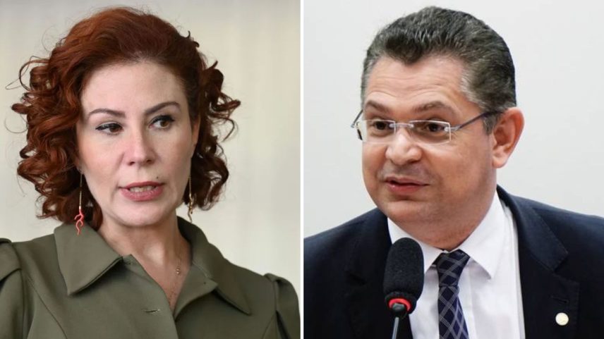 Carla Zambelli e Sóstenes Cavalcante — Foto: Evaristo Sá/AFP e Will Shutter/Câmara dos Deputados/17-10-2017