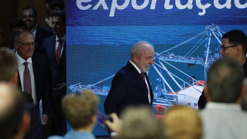 O presidente Lula durante cerimônia de sanção do programa Acredita Exportação, no Palácio do Planalto (Foto: Pedro Ladeira - 28.jul.25/Folhapress)
