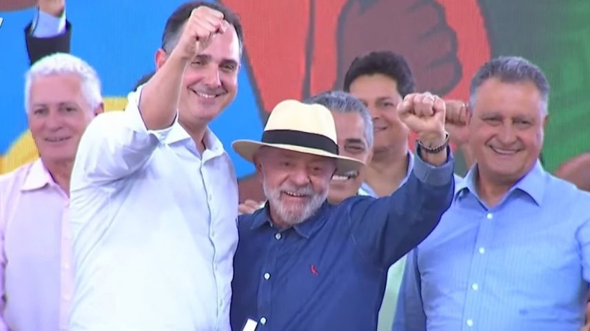 Lula com Rodrigo Pacheco nesta quinta-feira (Foto: Reprodução)