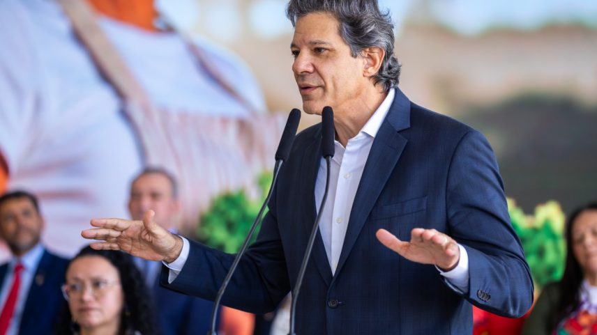 Ministro da Fazenda, Fernando Haddad, durante lançamento do Plano Safra - 30/06/2025 (Foto: Diogo Zacarias/MF/Divulgação)