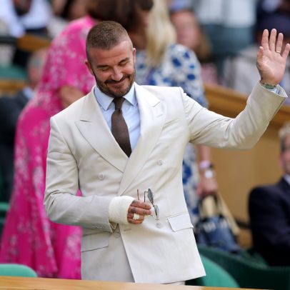 David Beckham retorna ao palco de Wimbledon após internação hospitalar