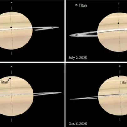 Nasa descobre indícios de vida em lagos da lua Titã, de Saturno