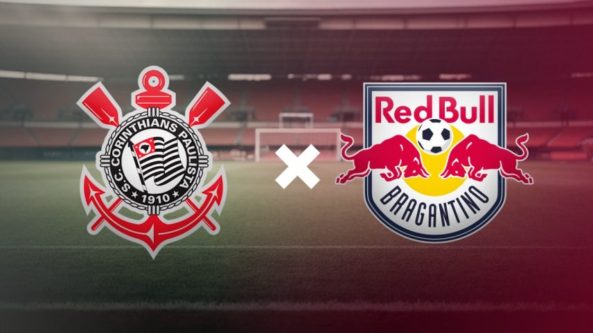 Corinthians x Bragantino — Foto: Editoria de Arte