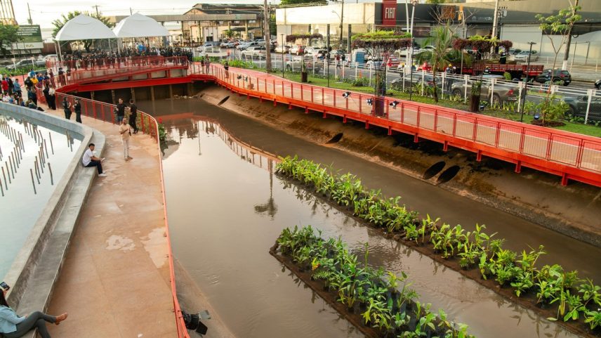 Parque Linear da Nova Doca, em Belém, localizado no bairro do Reduto (Foto: Liliane Moreira)