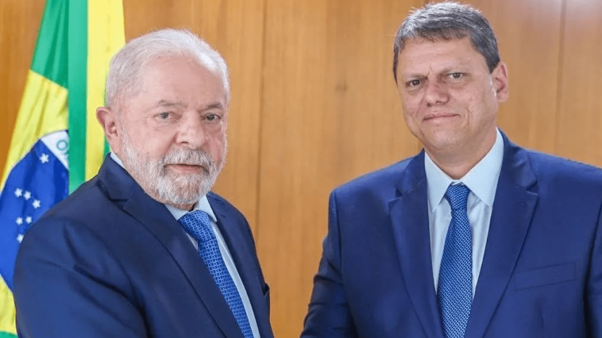 Lula e Tarcísio de Freitas, governador de São Paulo (Foto: Ricardo Stuckert/PR/Divulgação)