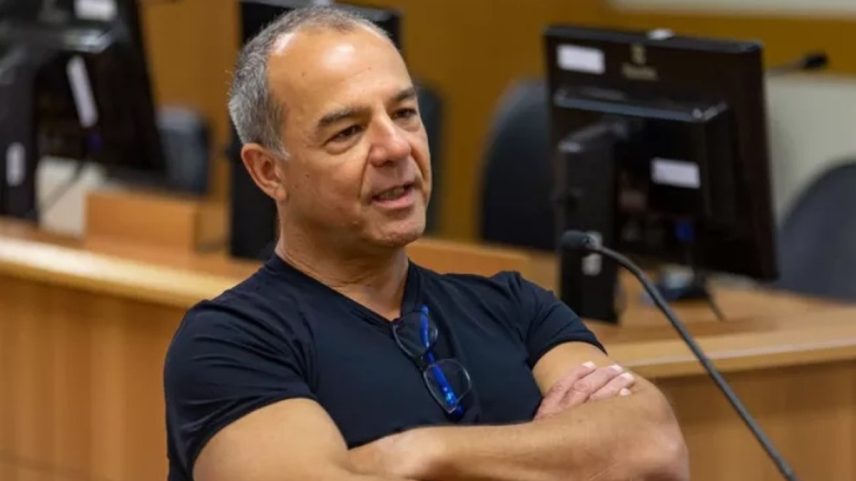 O ex-governador Sergio Cabral, em audiência no Tribunal de Justiça do Rio, no dia 9 de junho (Foto: Bruno Dantas)