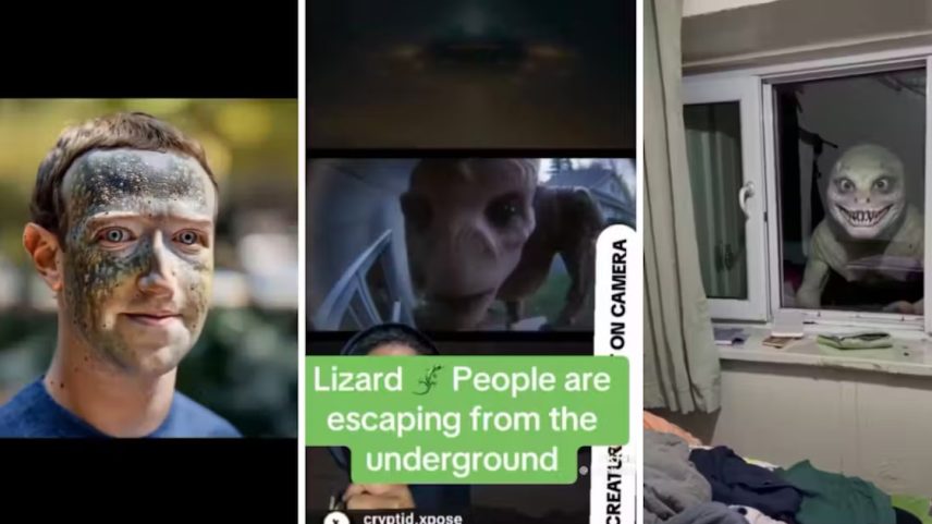Para os teóricos da conspiração, Mark Zuckerberg estaria entre os supostos reptilianos e as ‘provas’ disso andam cada vez mais convincentes (Foto: Reprodução/ The Conversation)