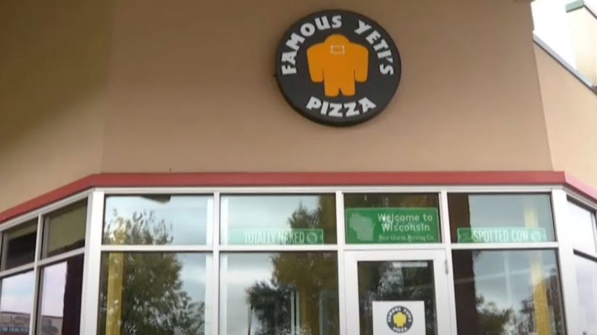 A Famous Yeti's Pizza fica em um prédio que compartilha uma cozinha comercial com outros negócios, incluindo um fornecedor licenciado pelo estado que fabrica produtos comestíveis de THC (Foto: Reprodução)