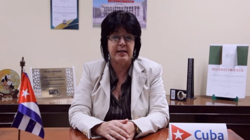 Marta Elena Feitó Cabrera, ex-ministra do trabalho de Cuba. (Foto: Reprodução)