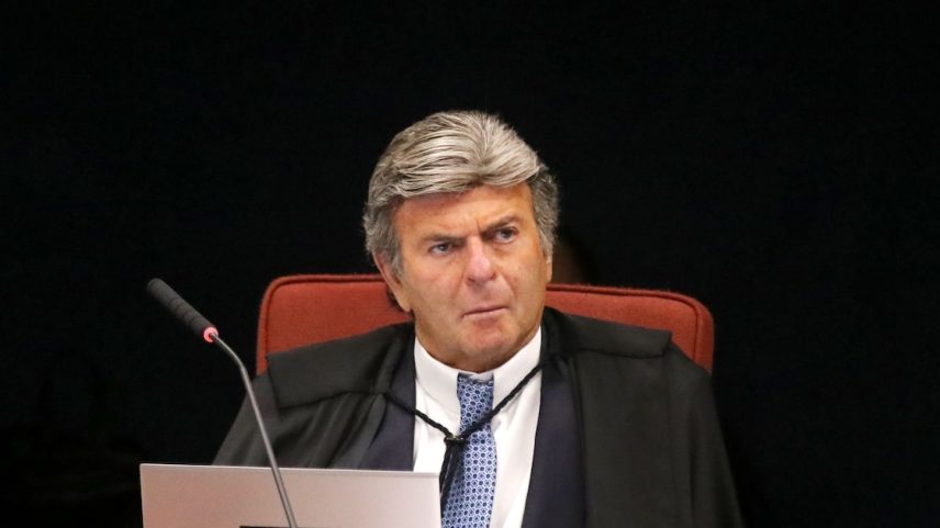 Ministro do STF Luiz Fux em sessão da Primeira Turma, órgão que julga processos sobre a trama golpista (Foto: Gustavo Moreno/STF)