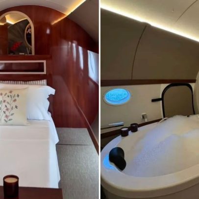 Avião executivo se transforma em suíte de hotel de luxo no Espírito Santo