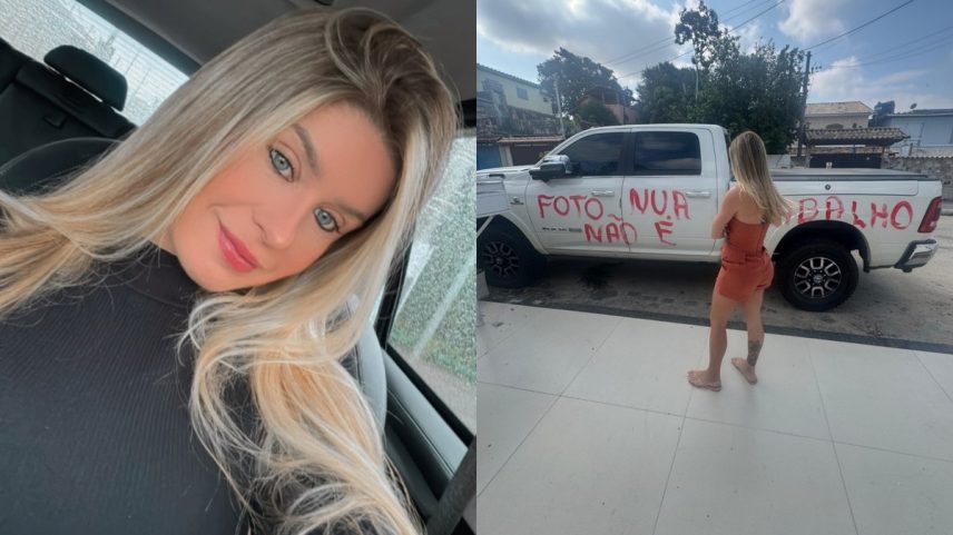 Criadora de conteúdo, Débora Peixoto teve carro vandalizado na porta de casa (Foto: Divulgação CO Assessoria)