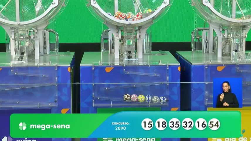Mega-Sena sorteou prêmio de R$ 24,9 milhões neste sábado (19) (Foto: Reprodução / Youtube (CAIXA))