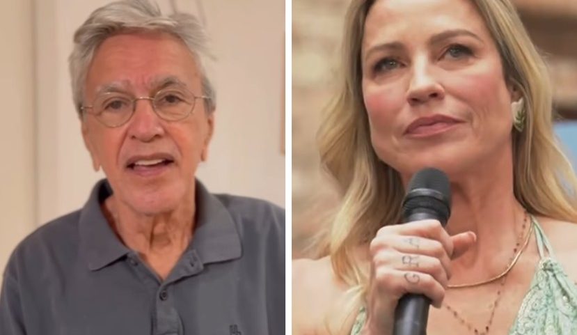 Caetano Veloso e Luana Piovani (Foto: Reprodução)