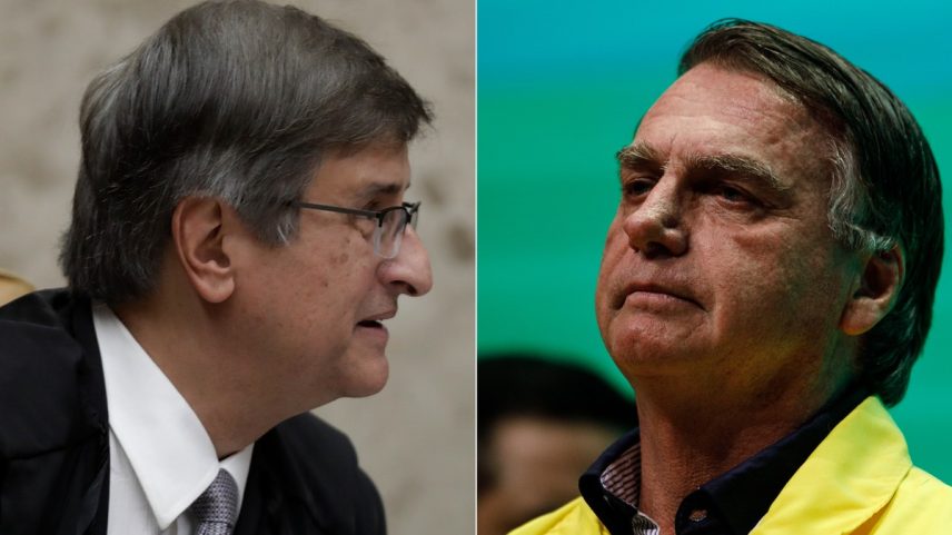 O procurador-geral da República, Paulo Gonet, e o ex-presidente Jair Bolsonaro (Foto: Fotos de Cristiano Mariz/O Globo e Brenno Carvalho/O Globo)