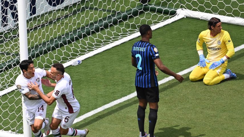 Fluminense vence o Inter de Milão na Copa do Mundo de Clubes da FIFA. (Foto: Federico ParrA/AFP)