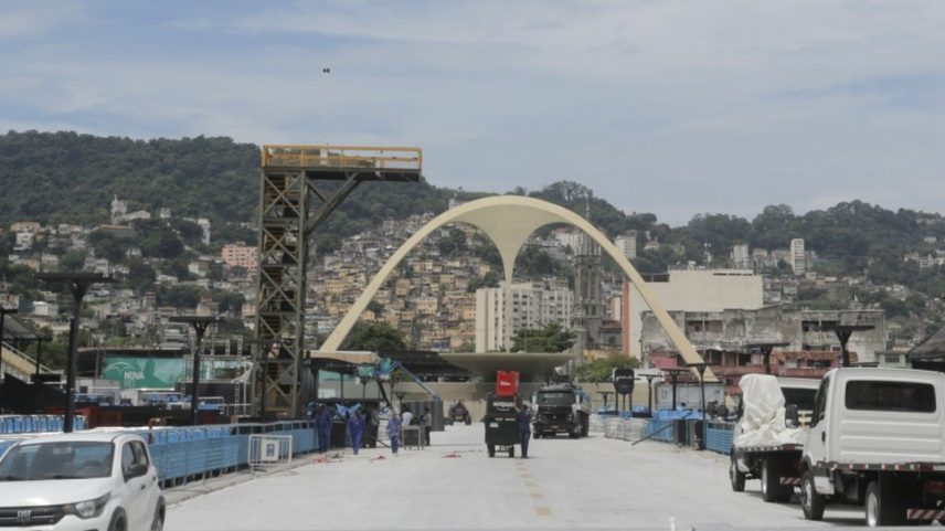 Sambódromo, na Avenida Marquês de Sapucaí (Foto: Fábio Rossi)