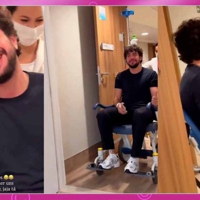 Rafa Kalimann compartilha momento de cuidados com o bichinho no hospital