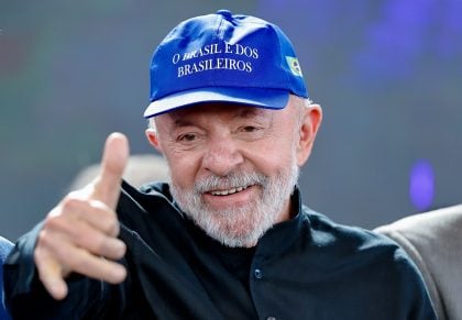 Em meio à crise do 'tarifaço', Lula usa boné com a frase "O Brasil é dos brasileiros" (Foto: Ricardo Stuckert/Presidência da República)