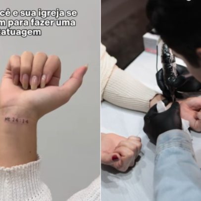 Igreja em SC realiza tatuagem coletiva após polêmica e enfrenta críticas evangélicas