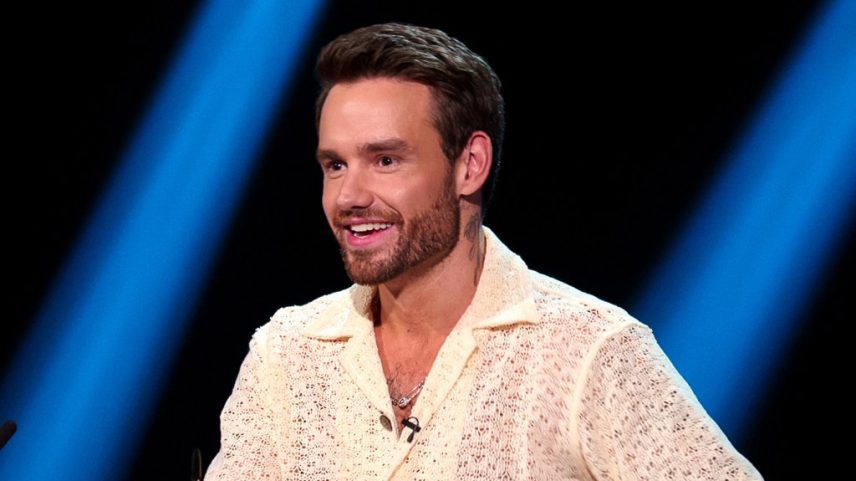 Liam Payne canta junto com o público de 'Building the Band' a música "What Makes You Beautiful" do One Direction. (Foto: Reprodução)