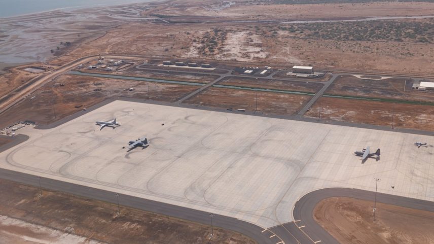 A base militar americana Camp Lemonnier, em Djibuti, onde os oito migrantes permaneceram retidos por semanas, em 21 de janeiro de 2024. (Foto: Getty Images)
