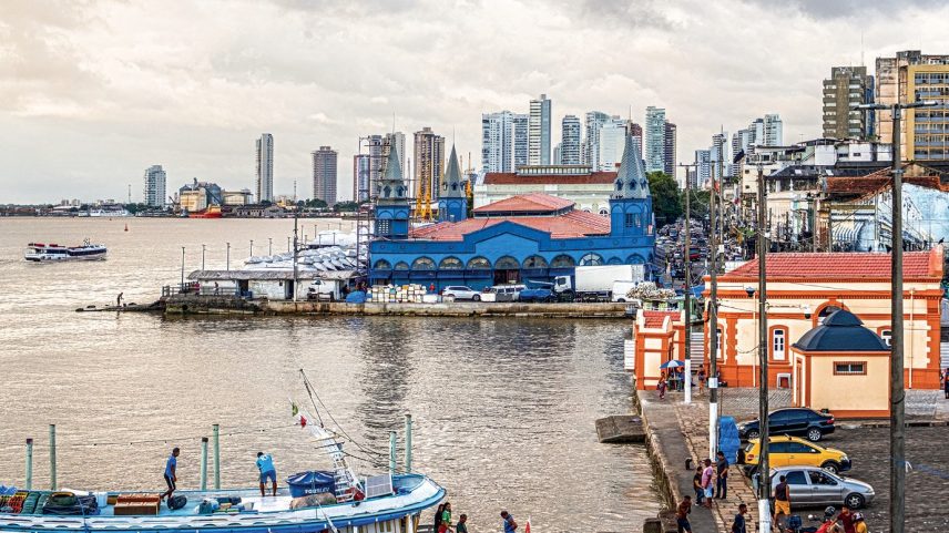 Ver-o-Peso: o complexo comercial que é cartão-postal de Belém é um dos pontos em reforma para a COP30, atualmente com 82% de conclusão (Foto: Matheus Carvalho/ABERJ/Divulgação)