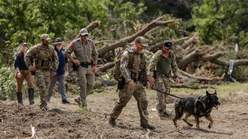 Número de desaparecidas após fortes chuvas no Texas despenca de 160 para apenas três (Foto: Jim Vondruska/AFP)