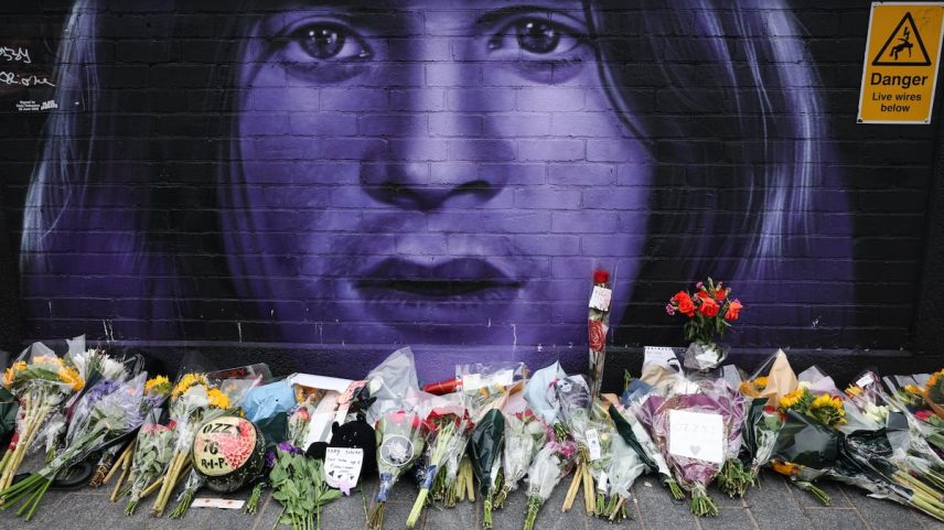 Homenagem ao cantor Ozzy Osbourne no Muro de Black Sabbath, em Birmingham, Reino Unido, no dia 23 de julho de 2025. (Foto: ADAM VAUGHAN/EFE)