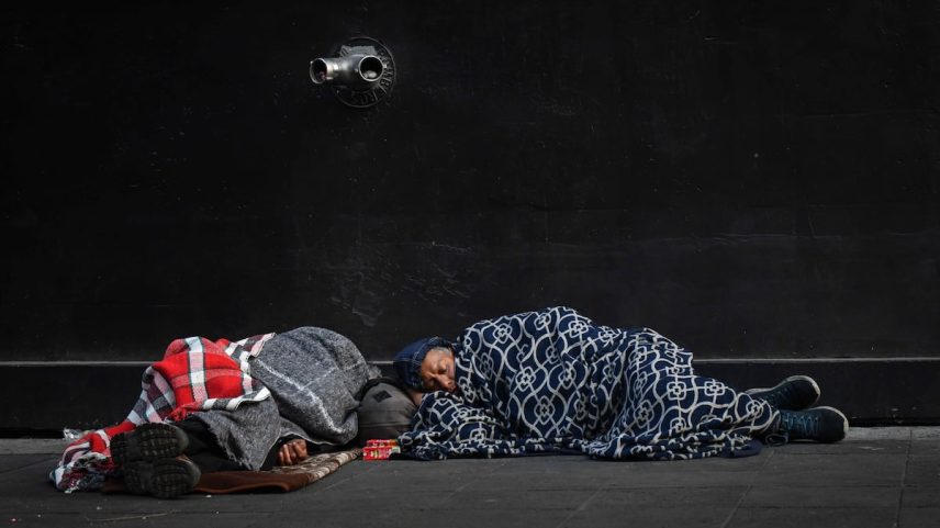 Personas sem-teto na Cidade do México, em dezembro de 2024. (Foto: Mario Jasso/Cuartoscuro)