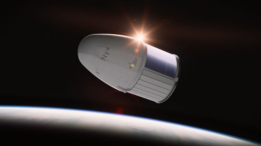Cápsula espacial Nyx, usada para levar urnas funerárias ao espaço (Foto: The Exploration Company/Divulgação)