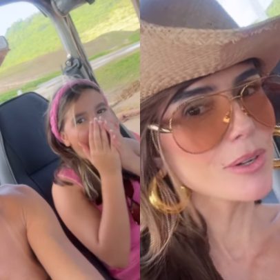 Deborah Secco aproveita férias em Noronha com a filha antes de novo reality show