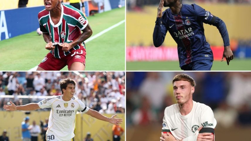 Hércules, Dembelé, Gonzalo García e Cole Palmer encaminham suas equipes para as semifinais da Copa do Mundo de Clubes (Foto: Julio Aguilar - FIFA/FIFA / Kevin C. Cox / Luke Hales/ Carl Recine/Getty Images)