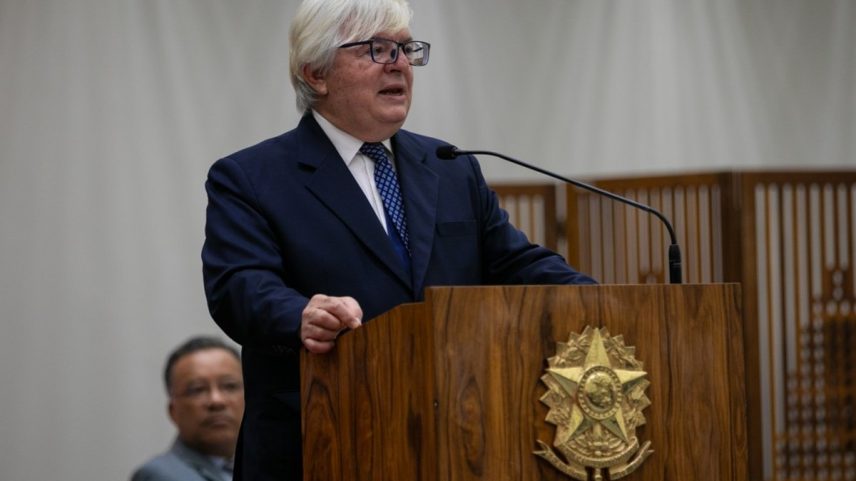 O ministro Herman Benjamin, presidente do STJ que será jurado da edição de 2025, também discursou durante a cerimônia (Foto: Brenno Carvalho / Agência O Globo)