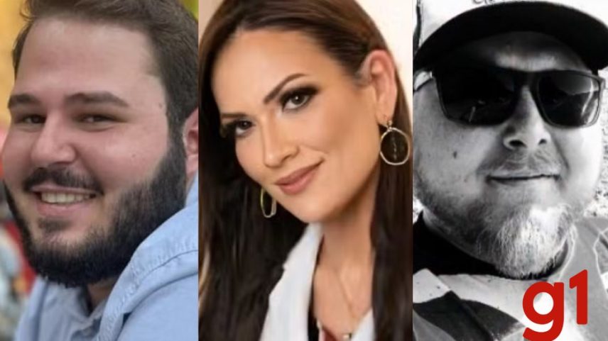 Gabriel Tacca, Sabrina Iara de Mello e Ivan Michel Bonotto (Foto: Redes sociais/reprodução)
