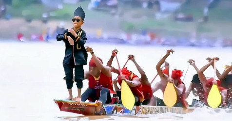 Menino de 11 anos se tornou símbolo de termo viral na internet (Foto: TikTok / Lensa Rams/Reprodução)