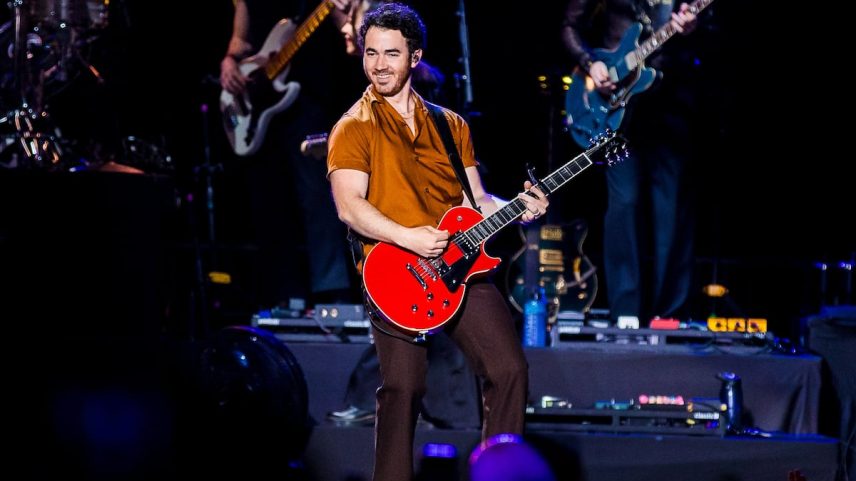 Kevin Jonas em um concerto dos Jonas Brothers em São Paulo, Brasil, em abril de 2024. (Foto: Mauricio Santana/Getty Images)