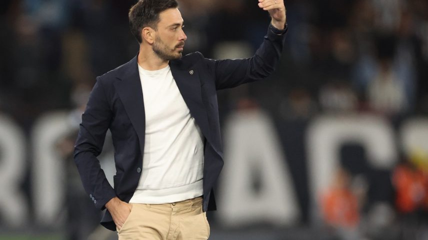 Davide Ancelotti conquistou sua primeira vitória no Nilton Santos no comando do Botafogo (Foto: Vítor Silva/Botafogo)