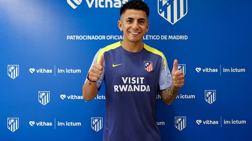 Thiago Almada passa por exames no Atleti (Foto: Divulgação/Atletico de Madrid)