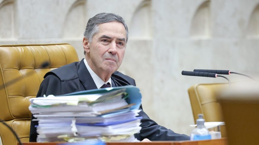 Presidente do STF, ministro Luís Roberto Barroso, durante sessão (Foto: Antonio Augusto/STF)