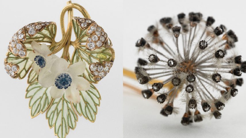 Joias da exposição 'Dessins de bijoux, les secrets de la création', em Paris (Foto: Paris Musées / Petit Palais, Museu de Belas-Artes da Cidade de Paris)
